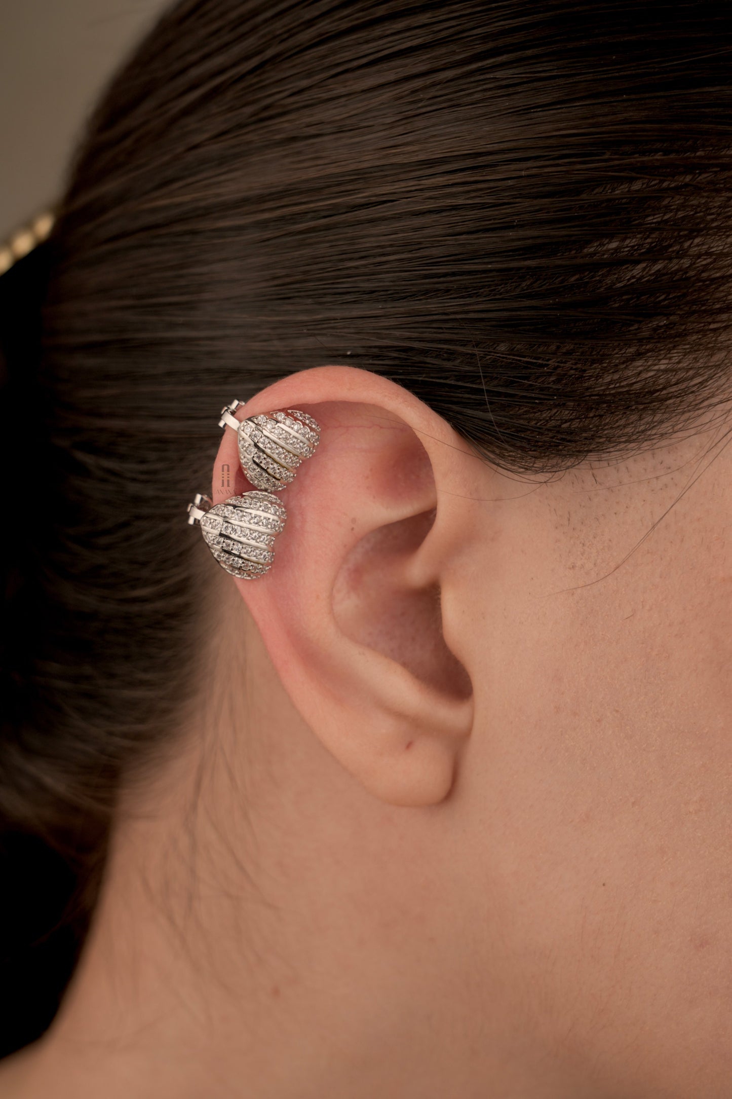 Little Heart Cuff Earrings