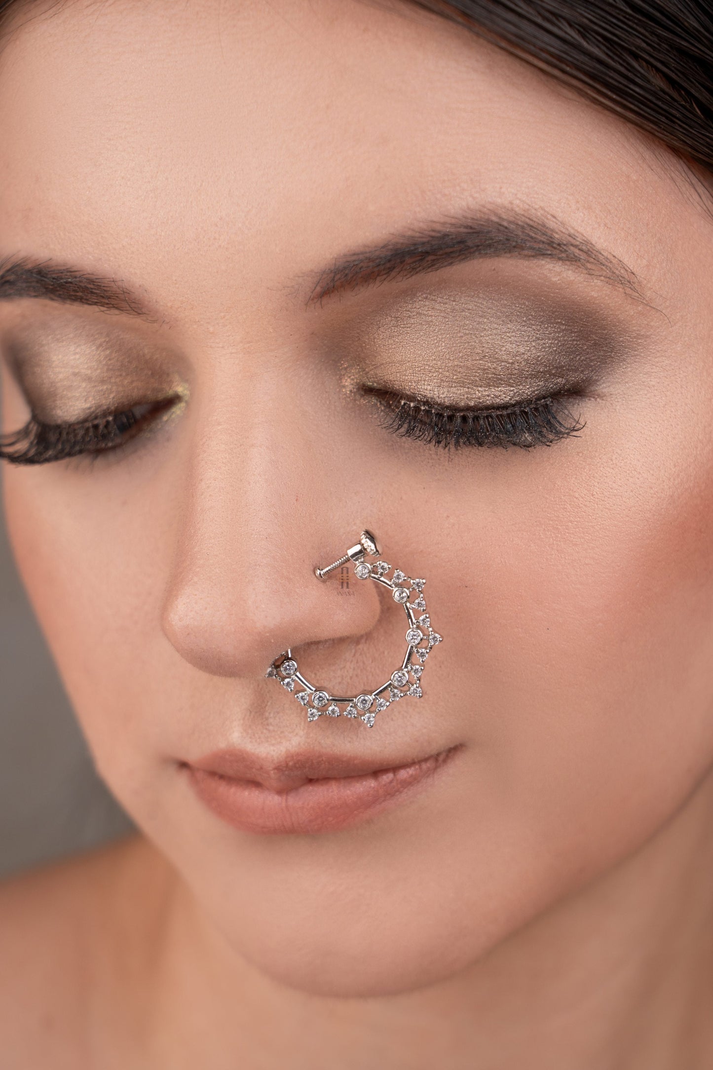Naaz 92.5 Silver Nose Pin/ Nath Nose pin