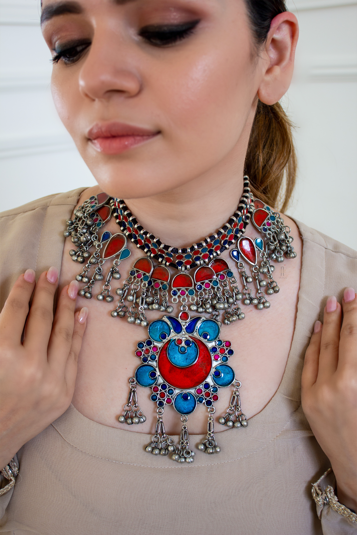 Gul Rang Neckpiece - Anana