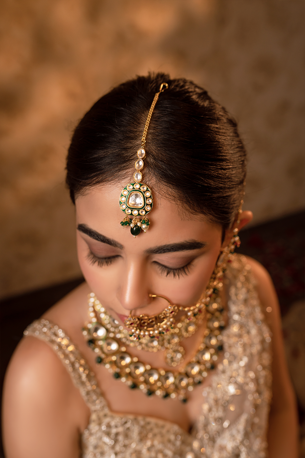 Mastani Necklace Set with Maang tikka - Anana