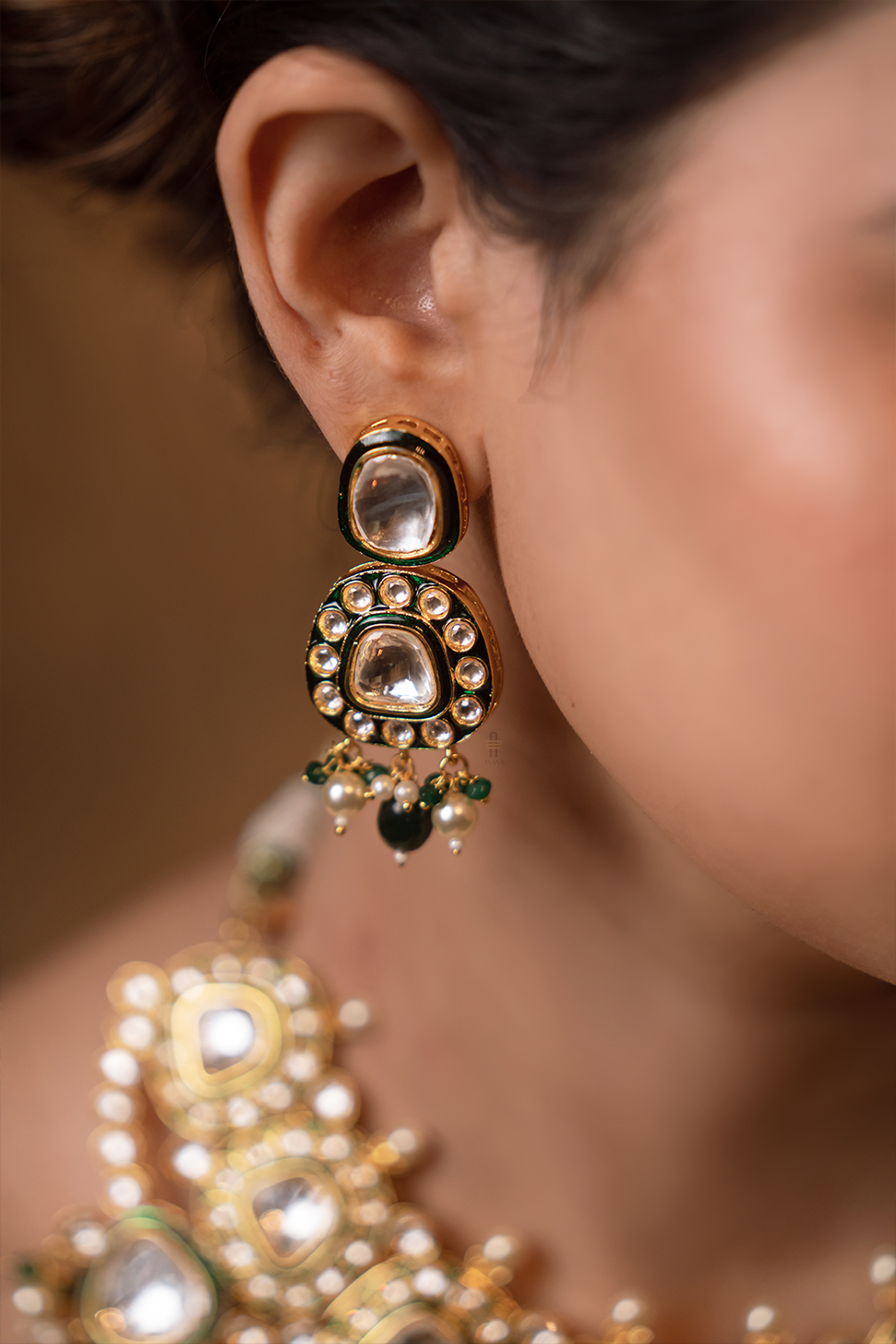 Mastani Necklace Set with Maang tikka - Anana