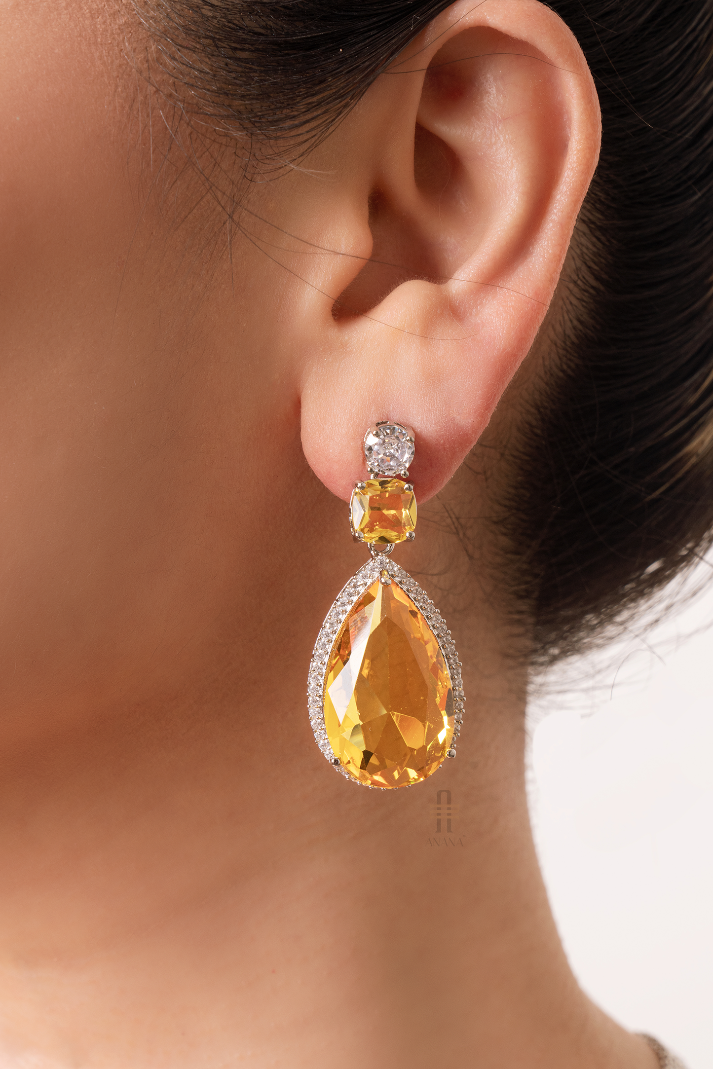 Nushrat Diamond Pendant Set - Anana