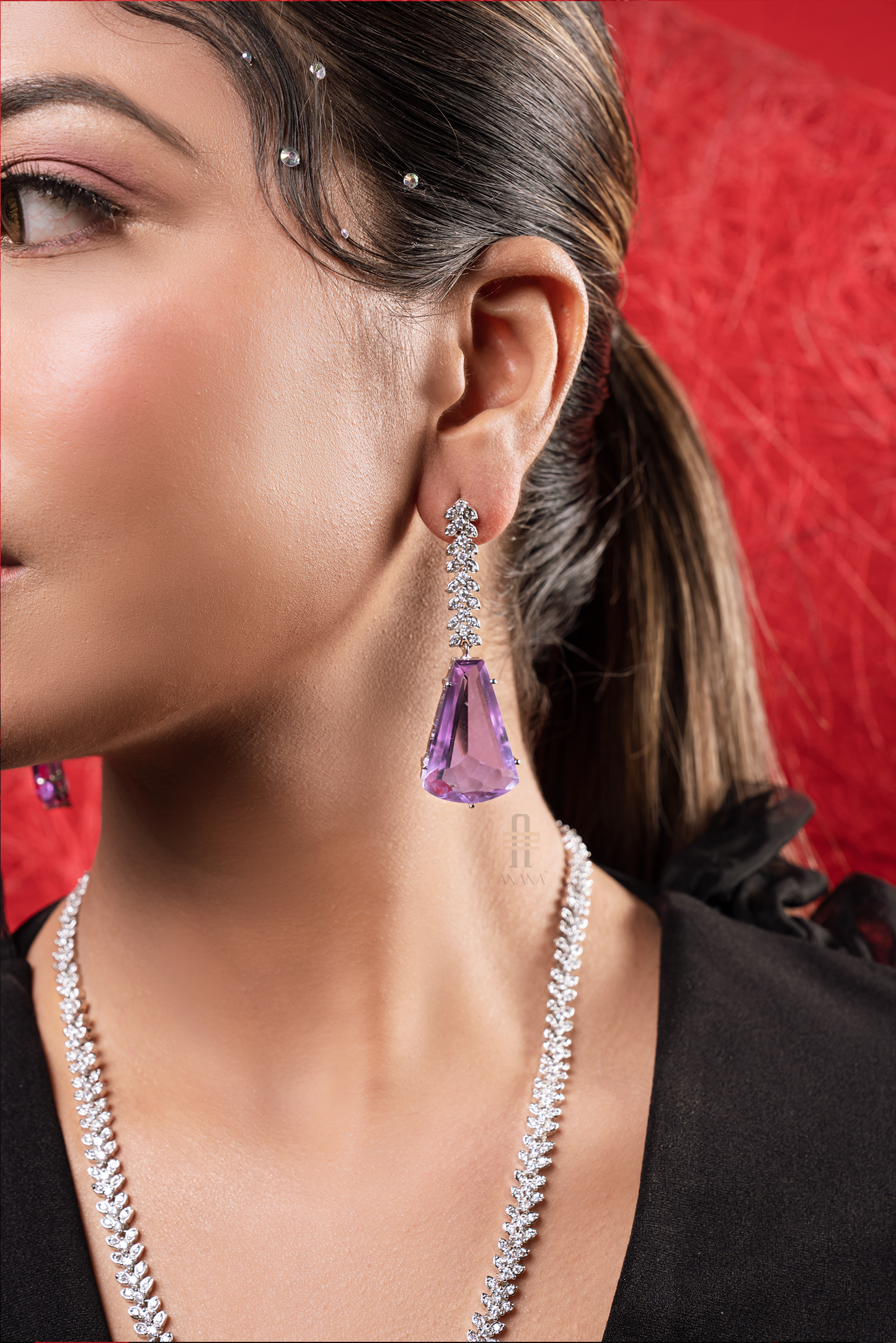 Olivia Diamond Pendant Set - Anana