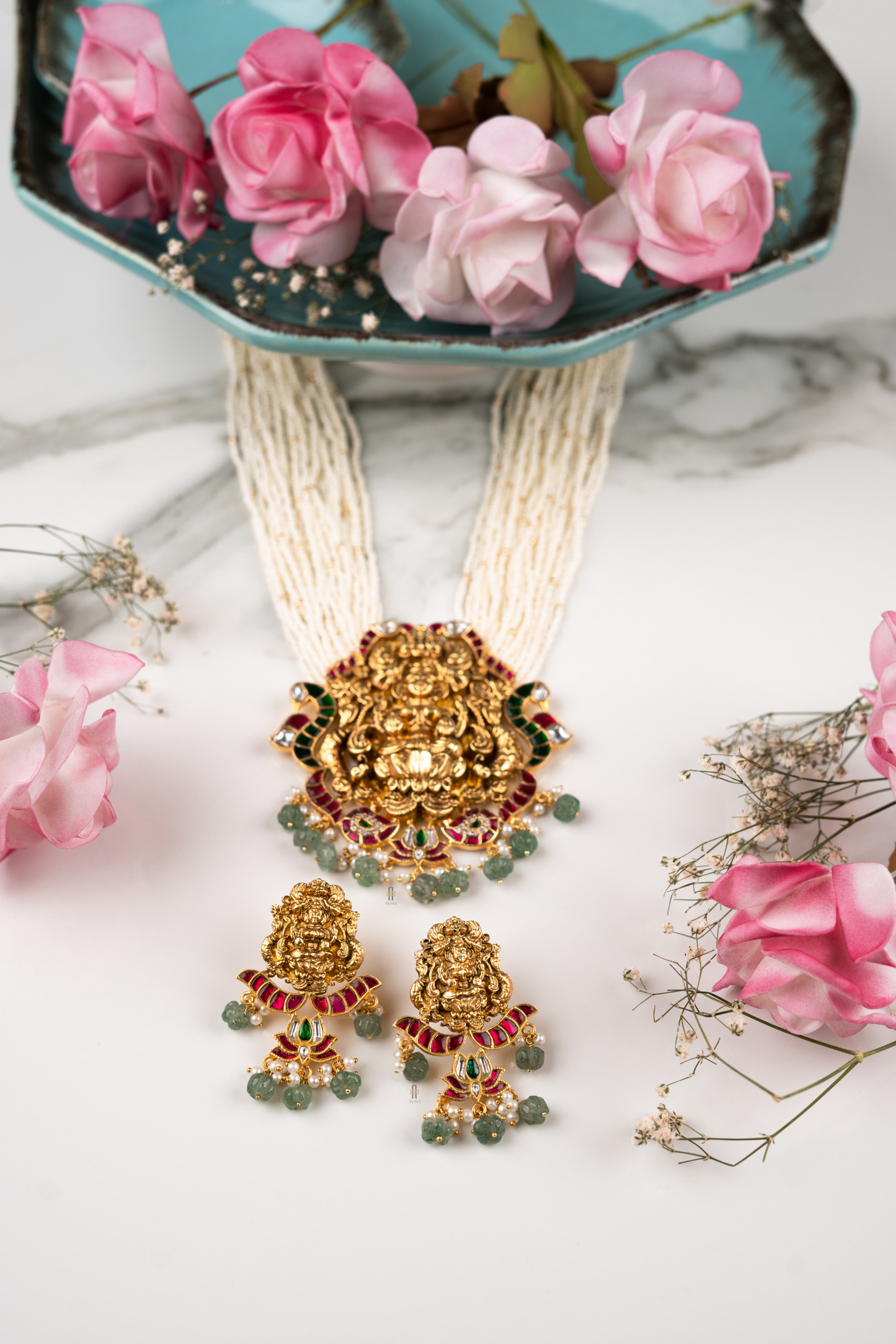 Sudha Temple Necklace Set