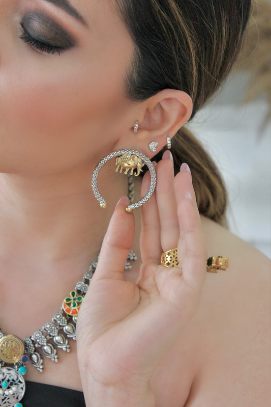 Anana Soulful Elephant Earrings