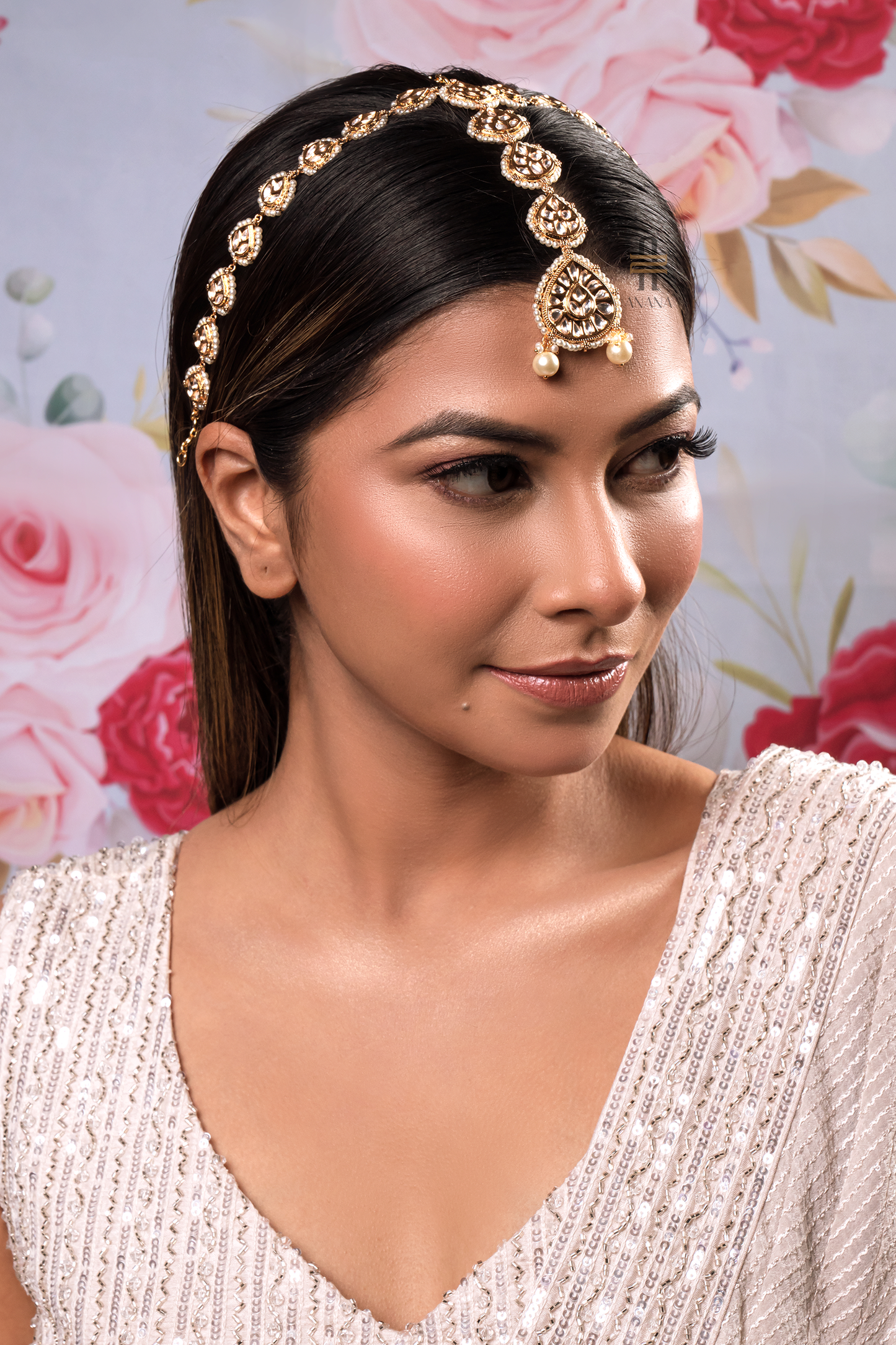 Anushka Jadau Kundan Sheeshphool - Anana