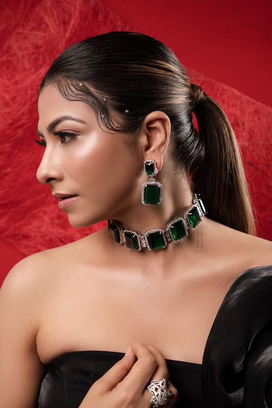 Charlotte Diamond Choker Set - Anana