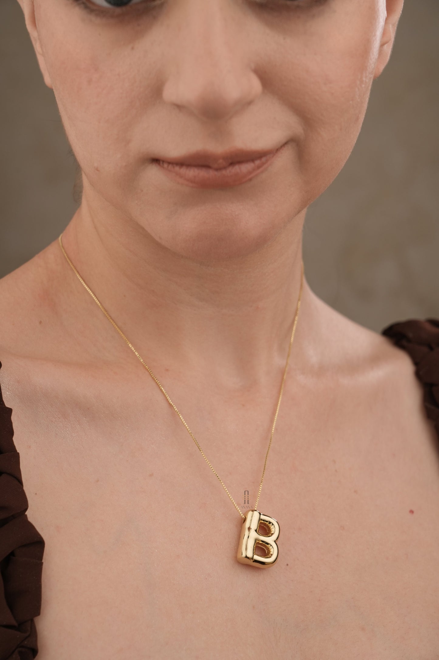 Gold Initials Necklace