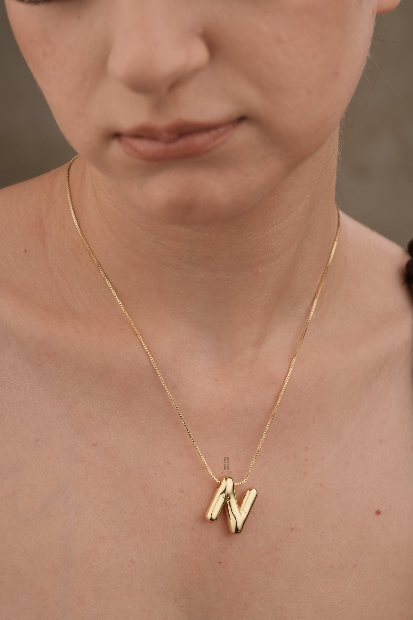 Gold Initials Necklace
