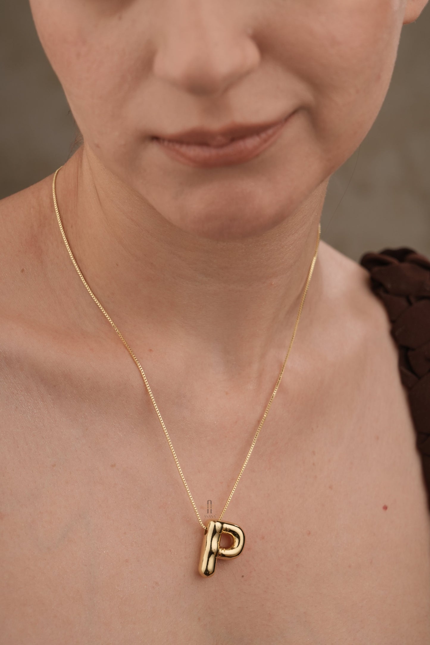 Gold Initials Necklace