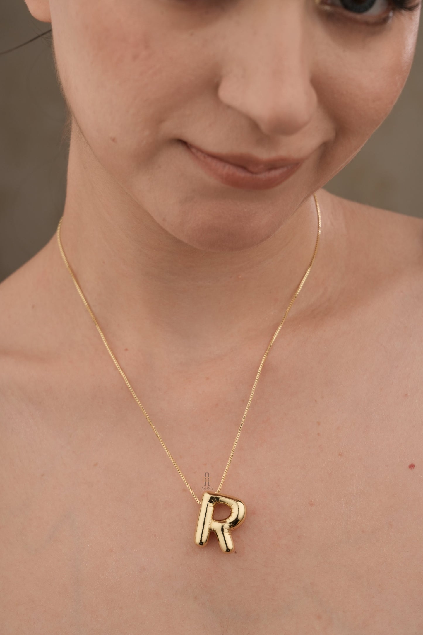Gold Initials Necklace