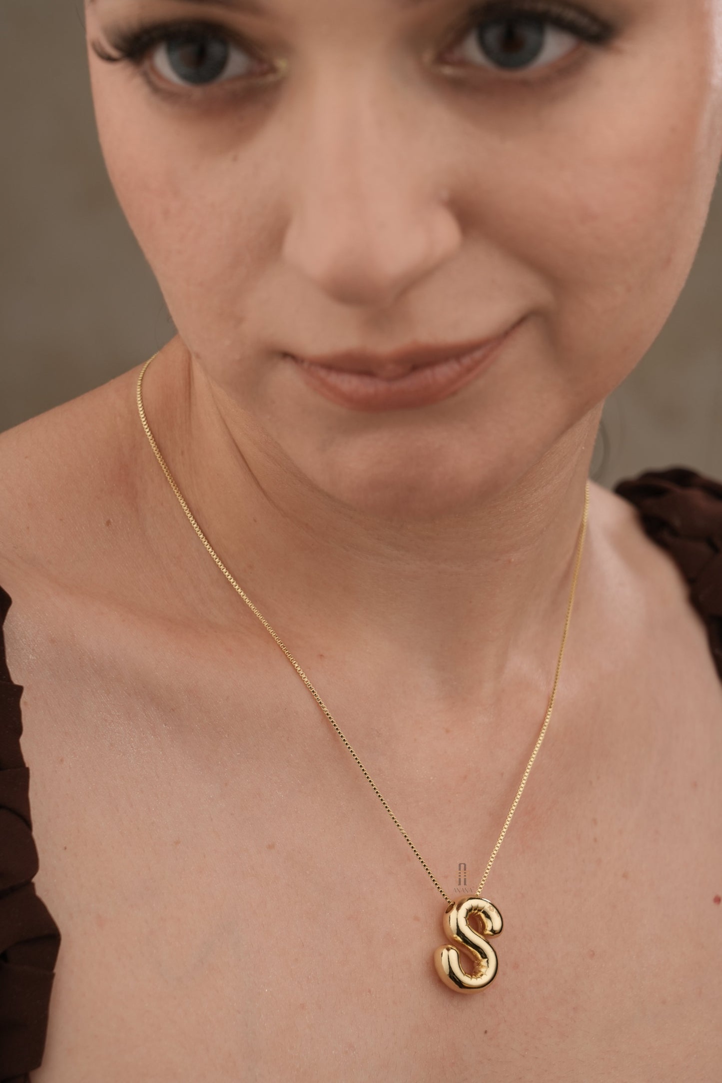 Gold Initials Necklace