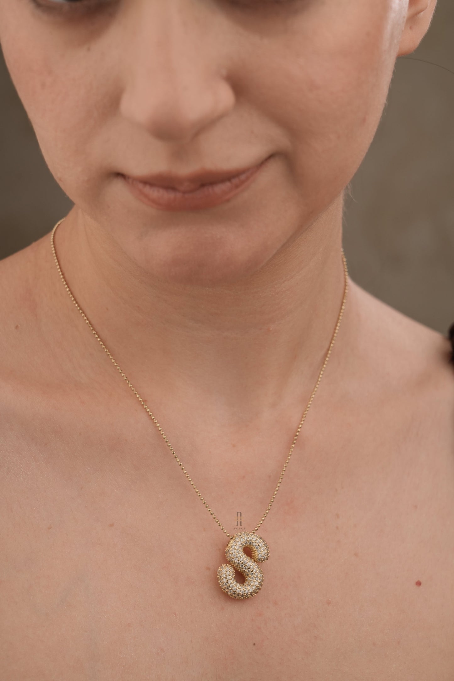 Gold Initials Necklace