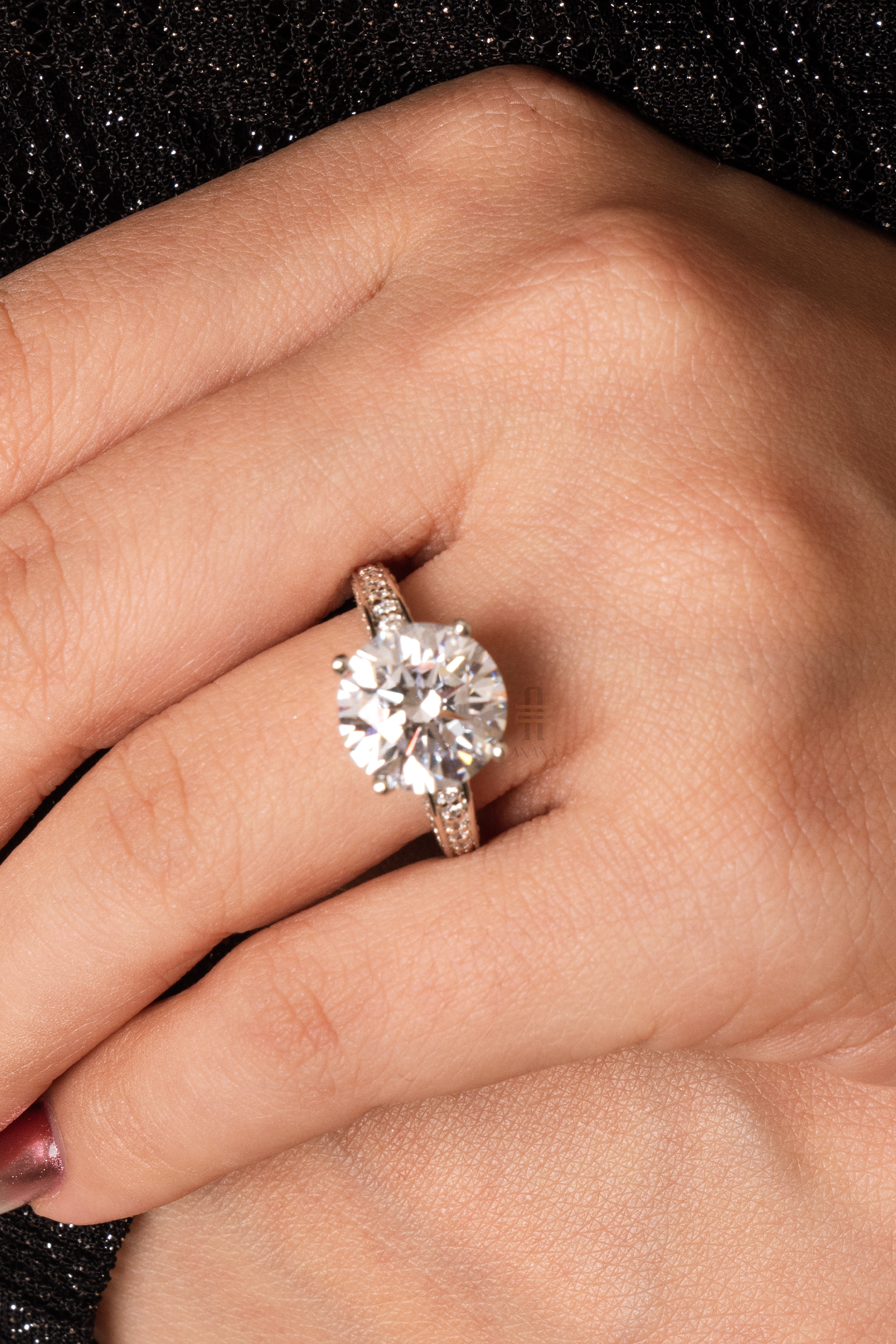 Jade Carat Round Cut Solitaire Ring