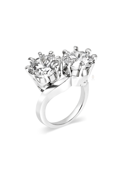Juliette 3.87 Carat Double Solitaire Ring - Anana