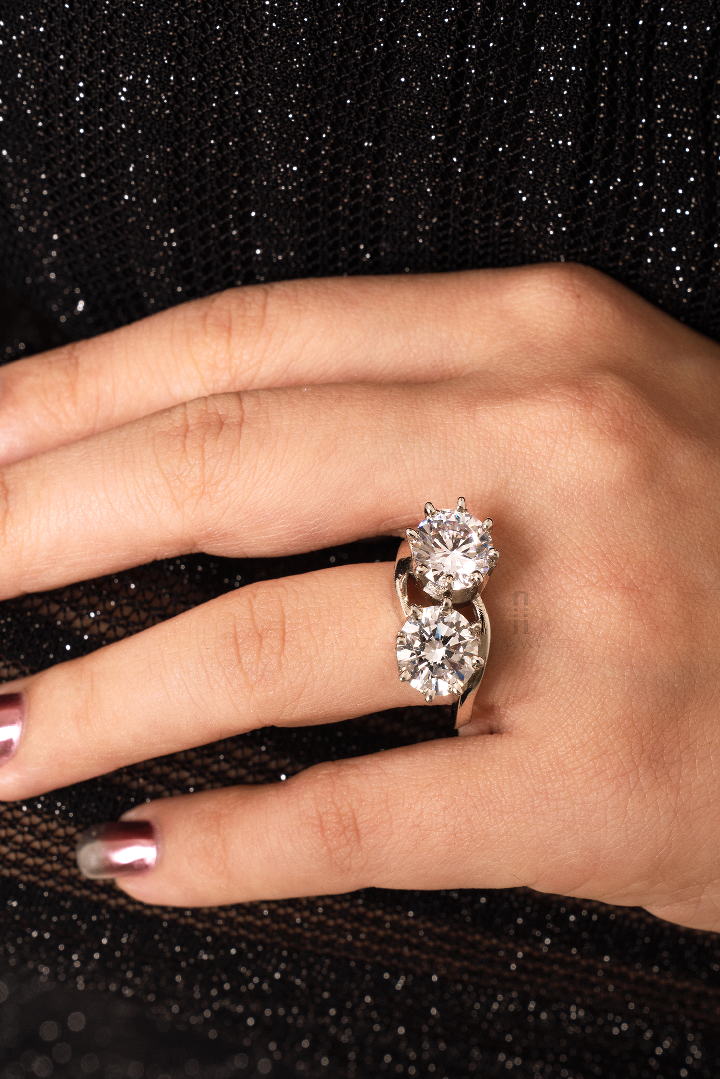 Juliette 3.87 Carat Double Solitaire Ring - Anana