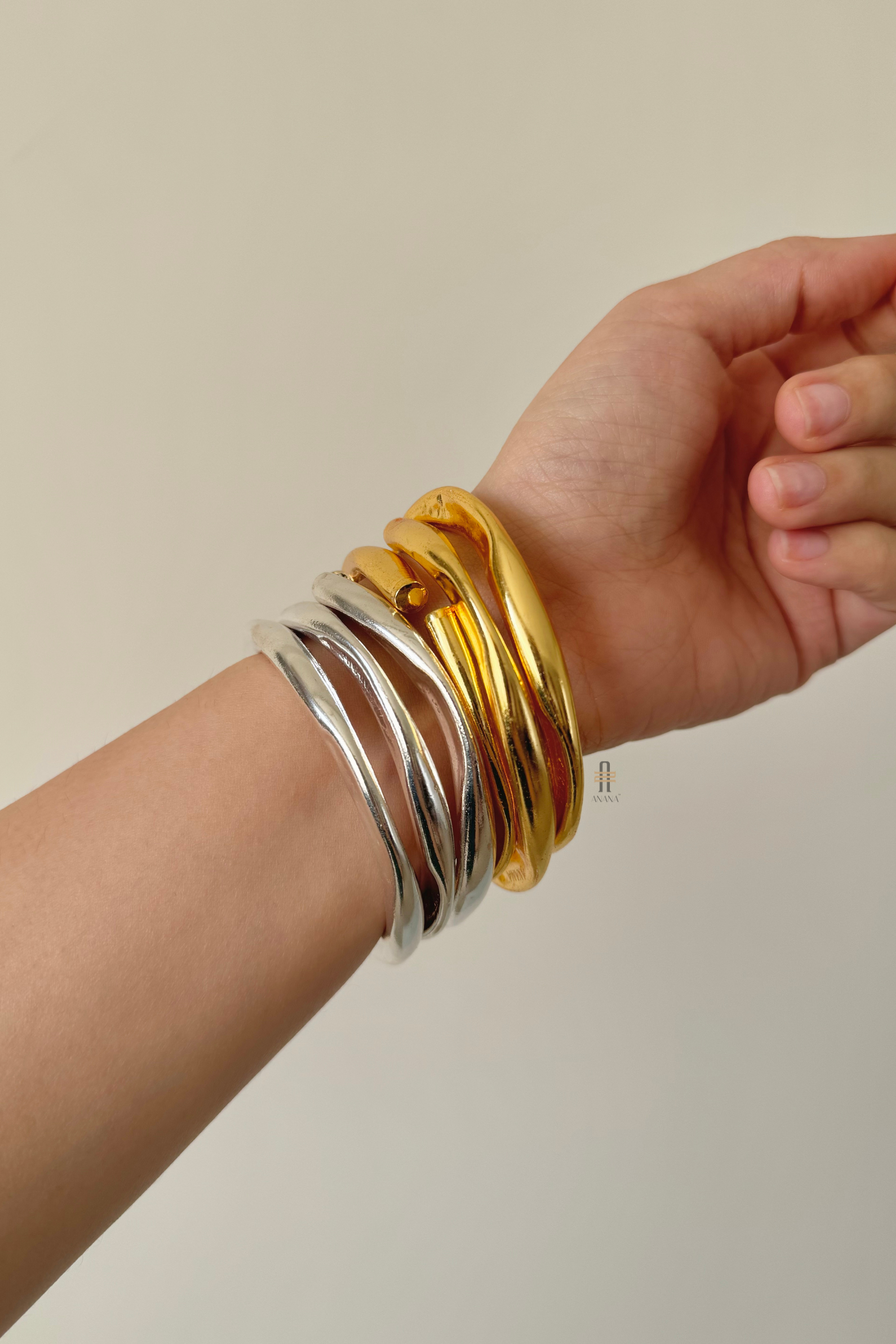 Lavanya Cuff Bangle Stack Anana - Main Image