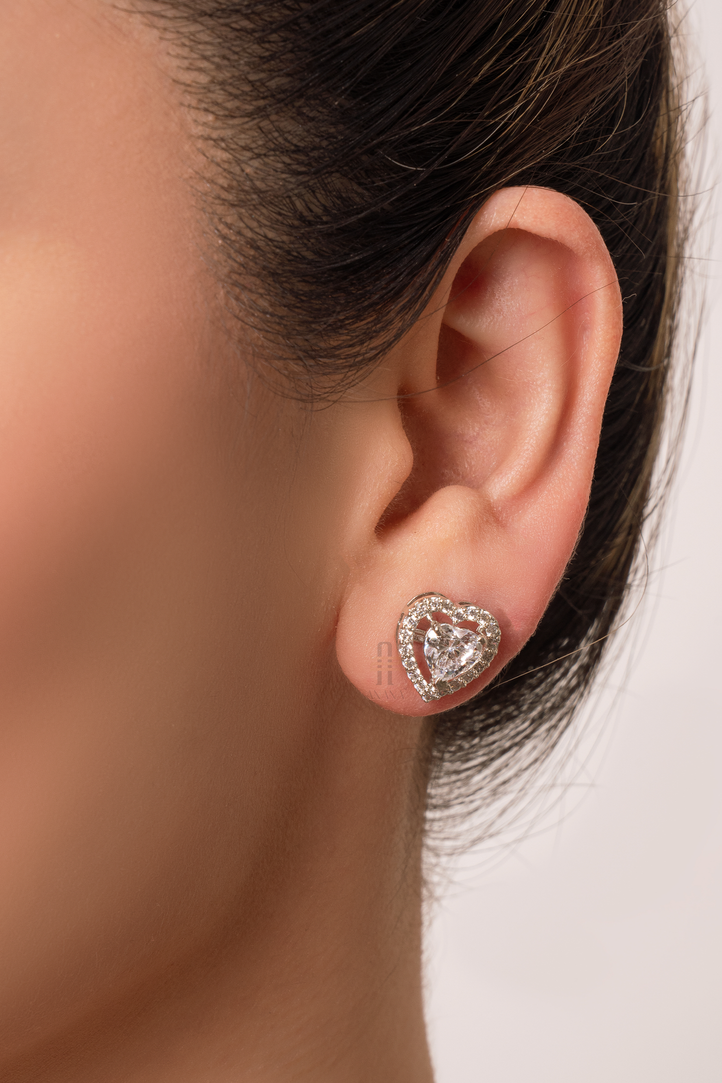 Nova 0.84 carat Heart Solitaire Earrings
