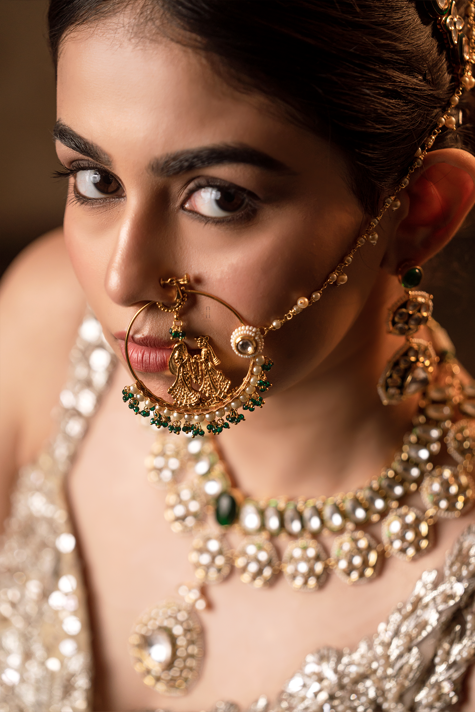 Radha Krishna Nose pin - Anana